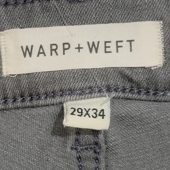 WARP + WEFT Chicago Straight Men's 29×34 Smoke Denim Jean Classic 5 Pocket - Picture 9 of 16